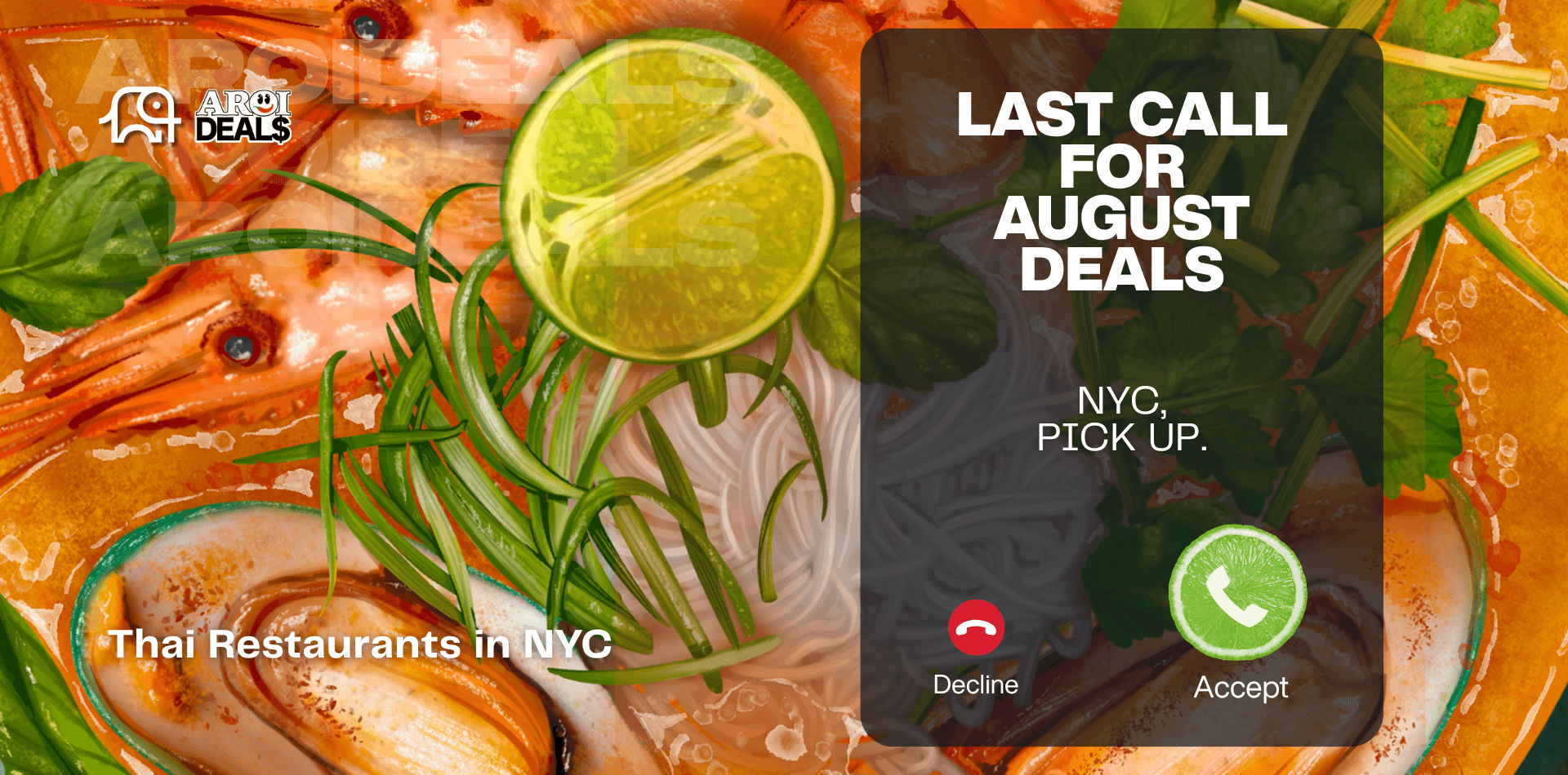 Last Call for August Thai Restaurant Deals in NYC