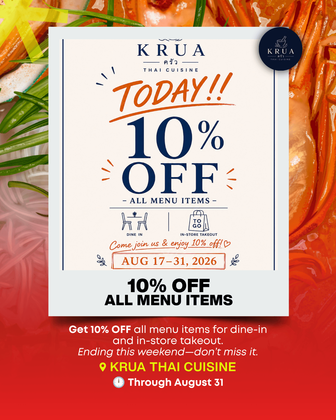 Krua Thai Cuisine deal