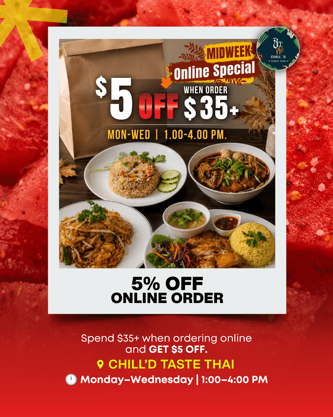 Chill D Taste Thai deal