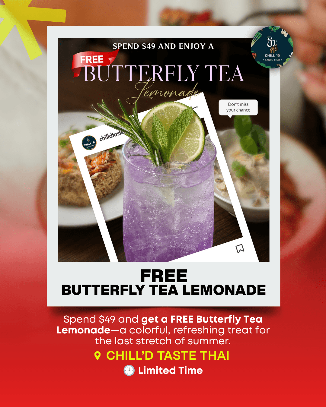 Chill D Taste Thai deal