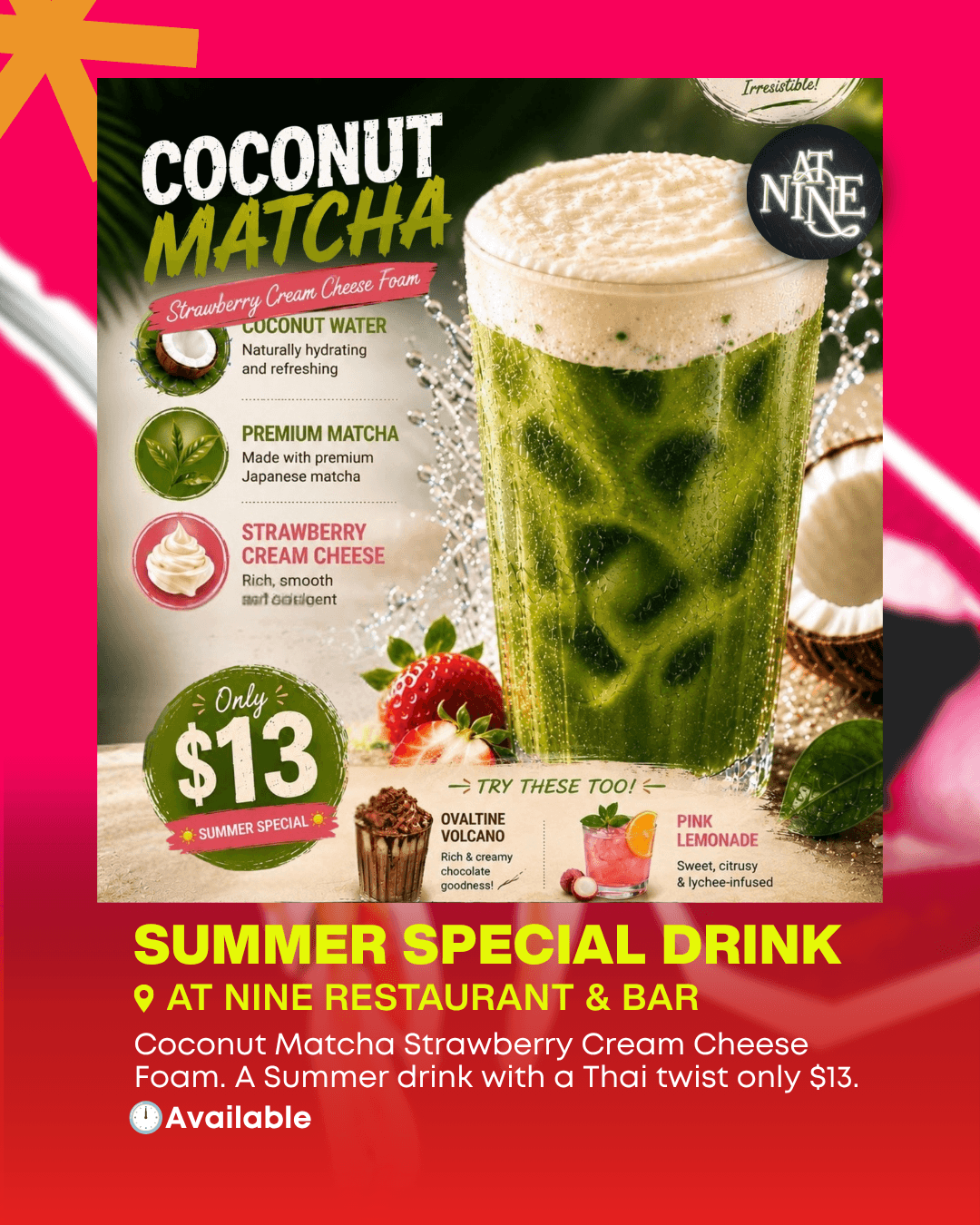 At Nine Restaurant & Bar deal
