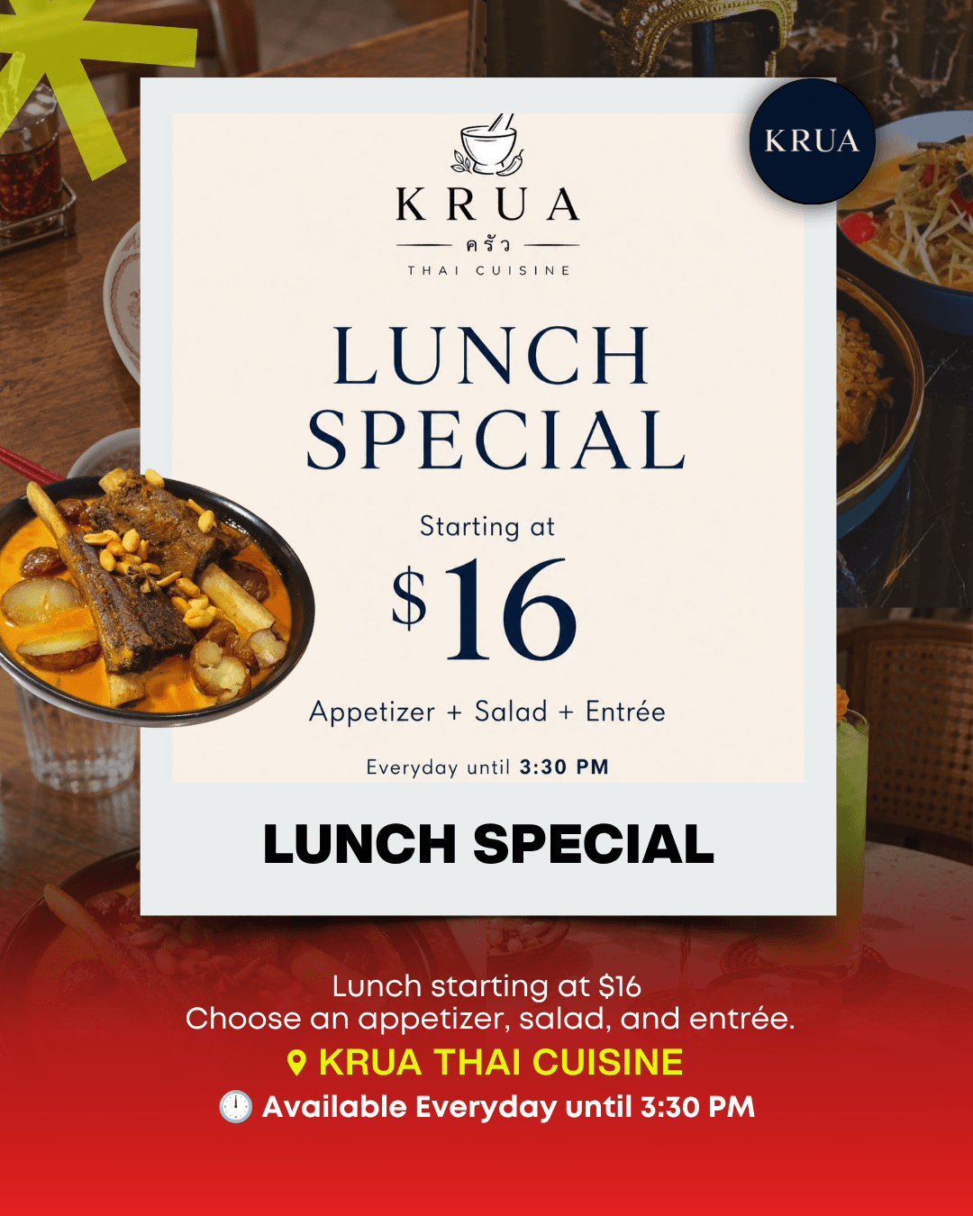 Krua Thai Cuisine deal